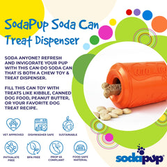 SodaPup PuppyPrene natural rubber supports durability for power chewers.