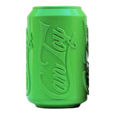 SodaPup Soda Can closeup shows durable natural rubber for power chewers.