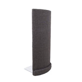 Sofa-Scratcher top view: charcoal sisal post protects furniture.