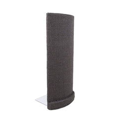 Sofa-Scratcher top view: charcoal sisal post protects furniture.