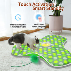 Sofolor Interactive Cat Toy hidden-feathers design sparks surprise pounces and curiosity.