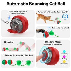 Sofolor two cat bell balls provide tactile enrichment and playtime variety.