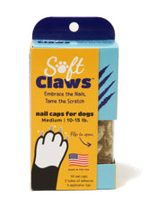 Soft Claws packaging with gold sparkle highlights USA-made quality