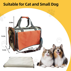 Soft-Sided Pet Carrier Bag reinforced stitching highlights durable construction for repeated use