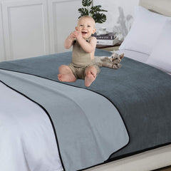 Softan waterproof blanket guards furniture from pets' accidents and messes.