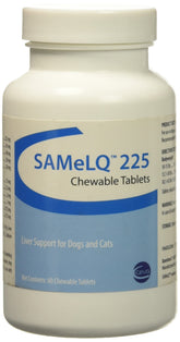 Sogeval SAMe 225mg dog tablets pack supports liver function and easy daily supplementation.