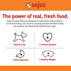 SOJOS Complete dry crumbs close-up emphasizing grain-free gluten-free formula