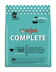 Sojos natural pet food complete turkey recipe dehydrated dog food bag ready for quick meals