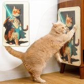 SOLDAY Lightsaber Cat Scratcher 22x13 floor view shows anti-slip stability.