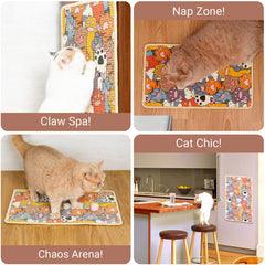 SOLDAY scratcher anti-slip backing keeps it steady during playtime and daily use.