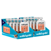 Solid Gold bone broth cat topper pour shows easy hydration during meals.