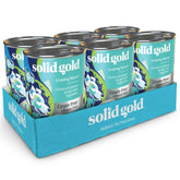 Solid Gold Leaping Waters soft pate with real chicken and salmon, gentle on sensitive stomachs