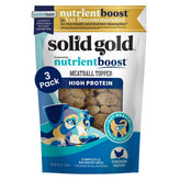 Solid Gold Meatball Topper chicken-pour enhances flavor for picky eaters