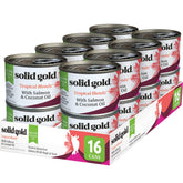Solid Gold Tropical Blendz Salmon Pate with Coconut Oil—creamy texture boosts palatability