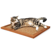 SolidChoice Cat Scratching Post BXL wood frame, natural sisal for furniture protection.