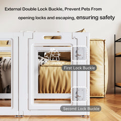 SOLOWINNER Playpen door lock showcasing secure access for unattended time.