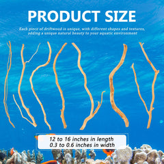 Solsew madera flotante para acuario, refugio y escondite para peces.