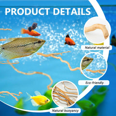 Solsew madera flotante para acuario, diseño versátil para decorar y ocultar.