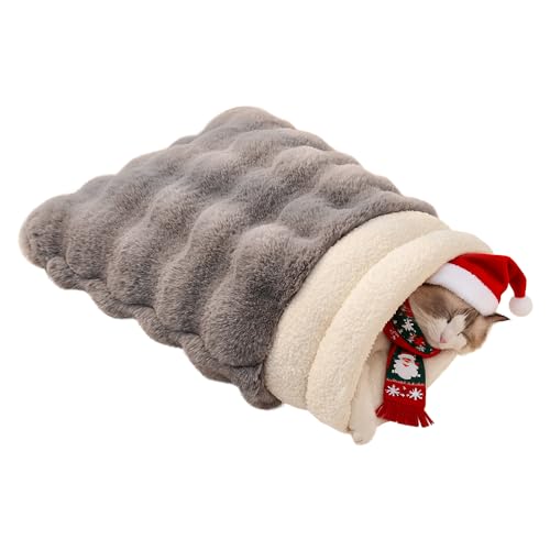 SOMAHE cat sleeping bag shows warm enclosed design for cozy warmth