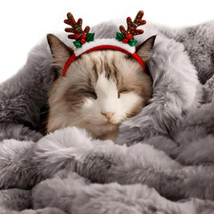 SOMAHE cat blanket ultra-soft plush closeup for cozy snuggles.