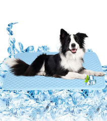 SOMOYA cooling mat material closeup showing breathable ice silk surface