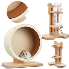 Sonwyoung hamster wheel 7.9-inch side view for calm nighttime exercise.