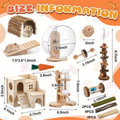 Sonwyoung maze wood house provides hideaway and enrichment.
