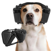 Soobeeke dog ear muffs front view showing secure comfortable fit for dogs