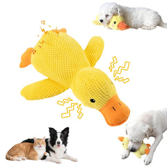 Soothing Quack Duck Toy front view demonstrates sturdy chew-ready design for dogs.