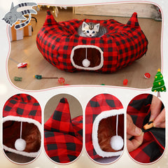 Sosation cat tunnel openings with ears invite playful exploration and ambush fun