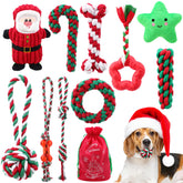 Soulchen Christmas dog toy set with festive textures for interactive play and chew sessions
