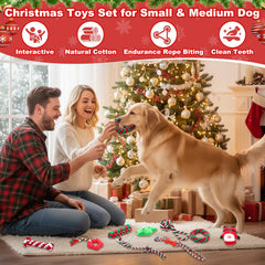 Soulchen Santa plush dog toy for cuddling and holiday photos