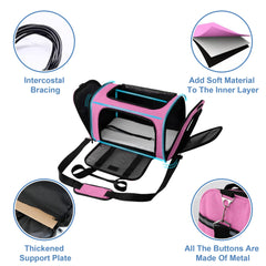 Soundy carrier interior with soft fleece pad for cozy resting