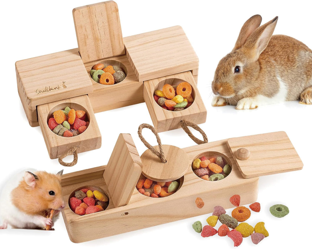 southink interactive rabbit toys sniff close-up foraging stimulation