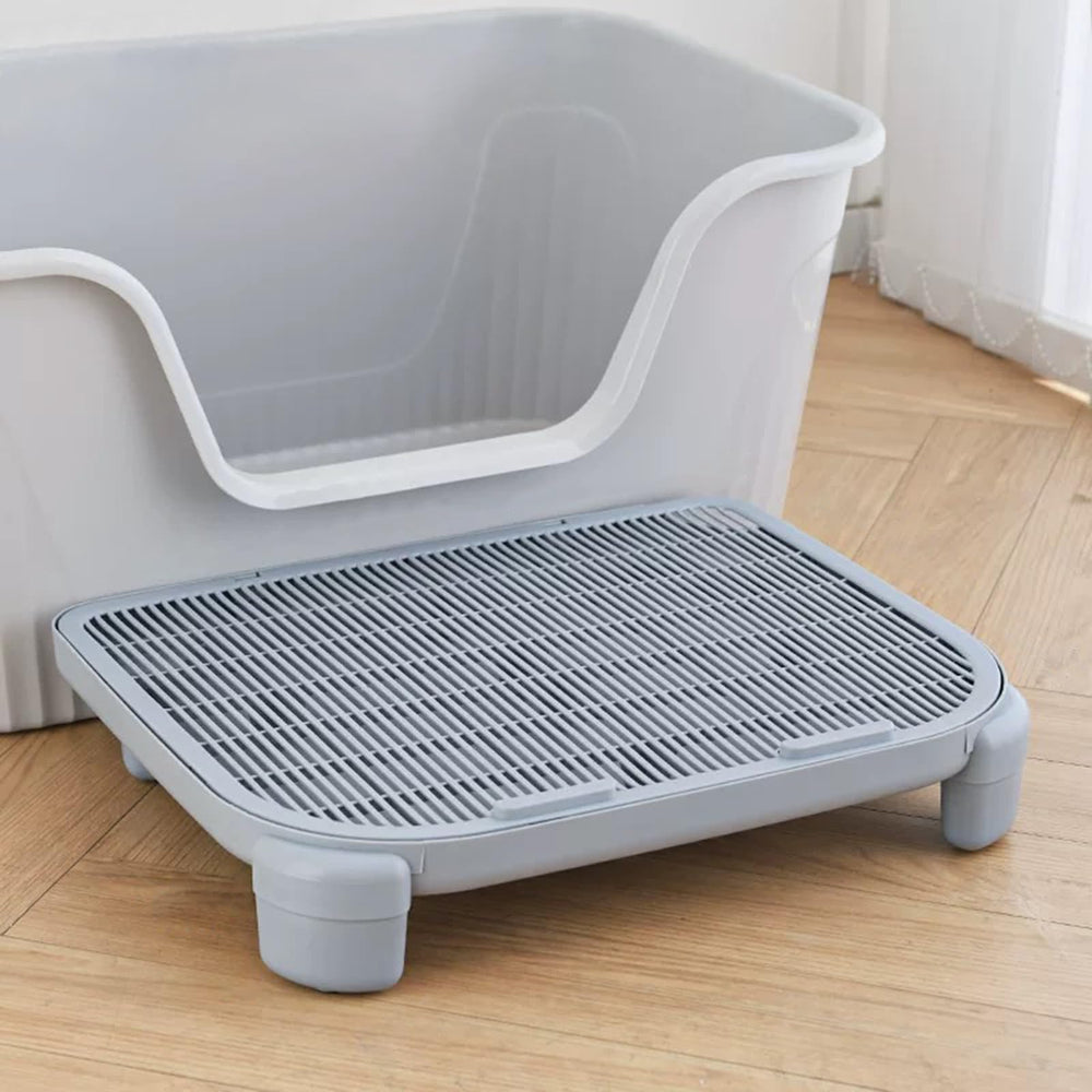 SpaceTime Greywaterproof Cat Mat front view shows dual-layer litter capture