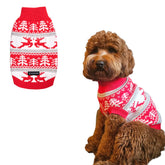 Spark Paws Christmas Dog Sweater in winter wonderland keeps your pup warm on chilly walks