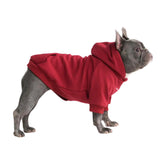 Spark Paws dog hoodie front view with butter-stretch fabric for mobility