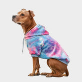 Spark Paws Dog Hoodie front view showing flexible butter-stretch fabric