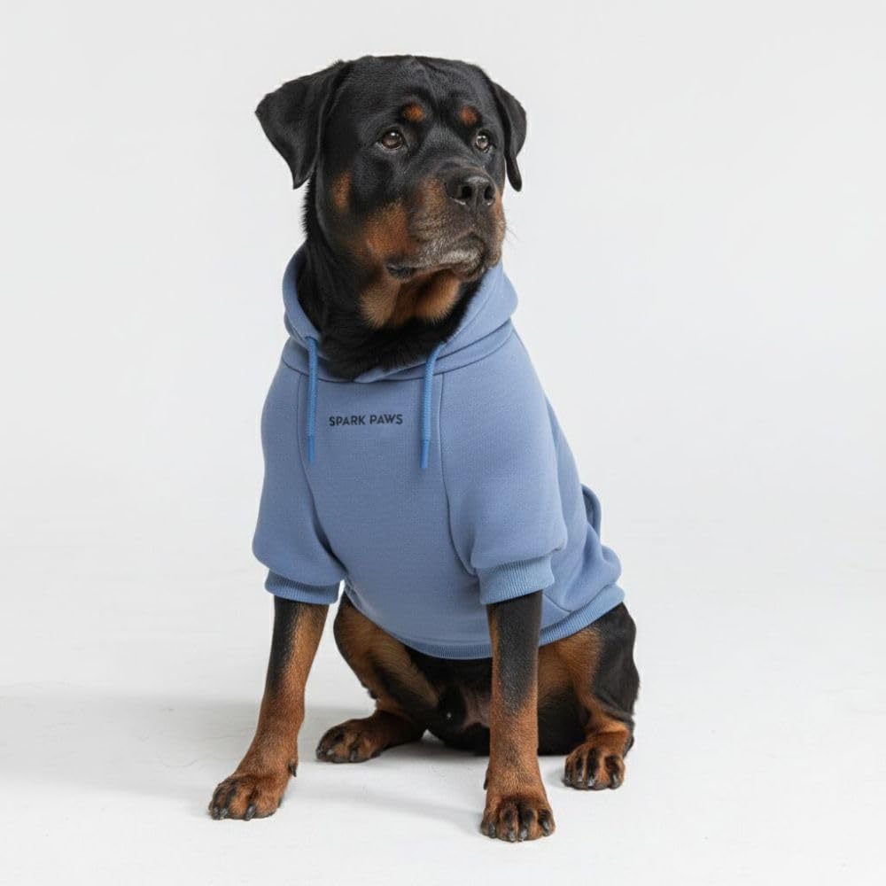 Spark Paws Dog Hoodie butter-stretch fabric close-up for flexible comfort