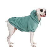 Spark Paws dog hoodie teal with butter-stretch fabric for flexible comfort