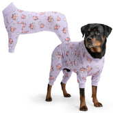 Spark Paws Dog Pajama 4XL fit-test close-up shows reliable comfort.