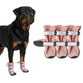 Spark Paws pink front view dog shoes protecting paws during hikes