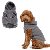 Spark Paws fleece dog jacket front view shows warm plush fleece for cold-weather walks.