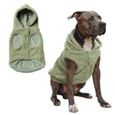 Spark Paws jacket front view with plush fleece for cold walks