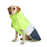 Spark Paws raincoat delivers full-coverage protection to keep your dog dry in rain.