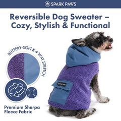 Spark Paws hood detail shows secure button-on hood for active dogs during play.