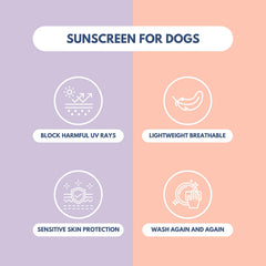 Spark Paws Sunblock Dog T-Shirt breathable quick-dry material for hot days