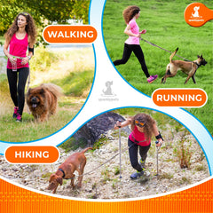 SparklyPets waist leash control-handle provides firm, smooth control in traffic.