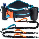 SparklyPets Double Bungee Waist 2-Dog Leash back brace setup eases pull on long walks.