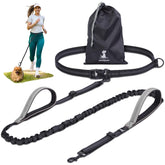 SparklyPets hands-free waist strap improves control during daily dog walks.